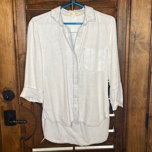 Light Blue Anthropologie Blouse